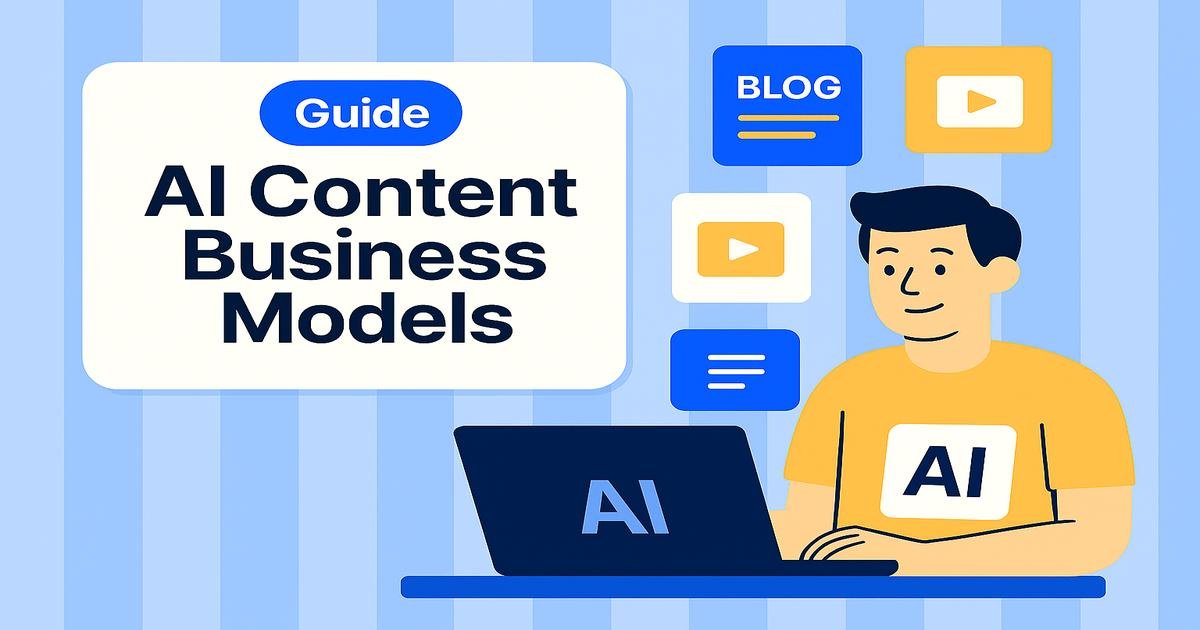 AI-powered content business models: blogs, faceless YouTube, newsletters, reports