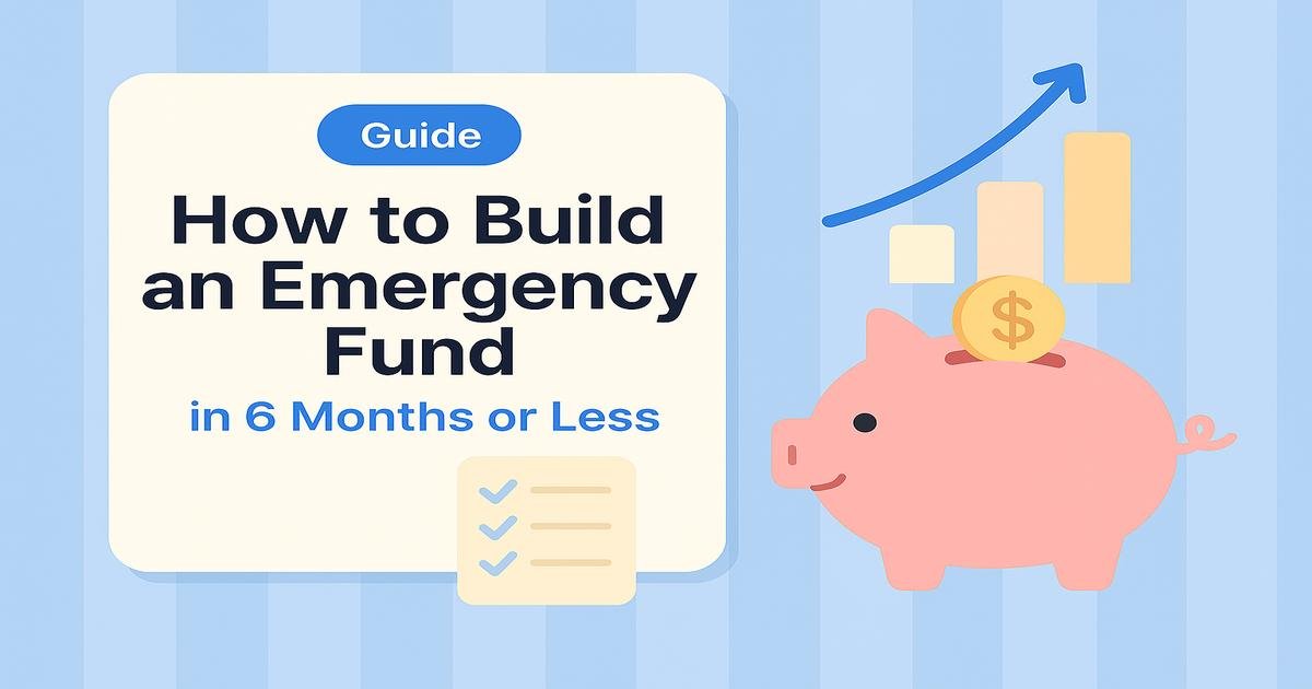 Person budgeting and saving money to build an emergency fund in six months